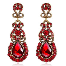 Load image into Gallery viewer, Classic Drop Earrings Exaggerated Atmospheric Alloy Stud Earrings, Black, Red, Yellow