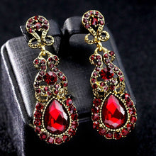 Load image into Gallery viewer, Classic Drop Earrings Exaggerated Atmospheric Alloy Stud Earrings, Black, Red, Yellow