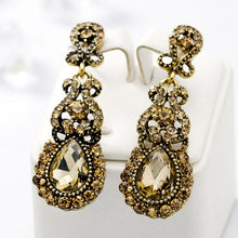 Load image into Gallery viewer, Classic Drop Earrings Exaggerated Atmospheric Alloy Stud Earrings, Black, Red, Yellow