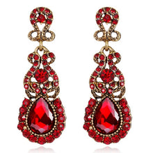 Load image into Gallery viewer, Classic Drop Earrings Exaggerated Atmospheric Alloy Stud Earrings, Black, Red, Yellow