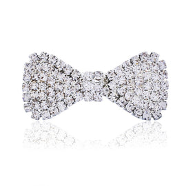 2 PCS  Fashion Women Crystal Rhinestone Hairpins Bow Knot Barrettes