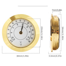 Load image into Gallery viewer, 38mm Hygrometer High Precision Home / Guitar Violin Case / Cigar Thermometer, Thermometer, Hygrometer
