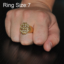 Load image into Gallery viewer, Rock Bling Gold US Dollar Sign Signets Rings for Men Jewelry, Gold