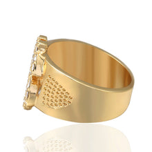 Load image into Gallery viewer, Rock Bling Gold US Dollar Sign Signets Rings for Men Jewelry, Gold