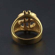 Load image into Gallery viewer, Rock Bling Gold US Dollar Sign Signets Rings for Men Jewelry, Gold