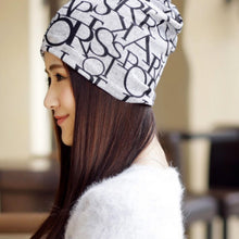 Load image into Gallery viewer, Women Letter Pattern Multipurpose Turban Cap Chemotherapy Cap