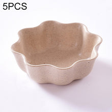 Load image into Gallery viewer, 5 PCS Creative Plum Shape Dishes Wheat Straw Seasoning Dish Snack Plate Chili Sauce Ketchup Dressing Salt Dish,Size:7x7x2.5cm