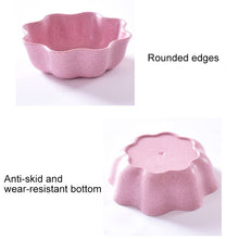 Load image into Gallery viewer, 5 PCS Creative Plum Shape Dishes Wheat Straw Seasoning Dish Snack Plate Chili Sauce Ketchup Dressing Salt Dish,Size:7x7x2.5cm