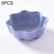 Load image into Gallery viewer, 5 PCS Creative Plum Shape Dishes Wheat Straw Seasoning Dish Snack Plate Chili Sauce Ketchup Dressing Salt Dish,Size:7x7x2.5cm