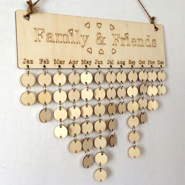 Wooden DIY Festival Special Date Reminder Plan Plaque Decoration