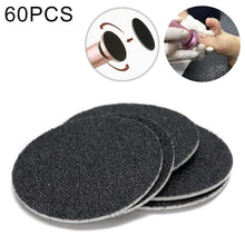Load image into Gallery viewer, 60 PCS Replacement Sandpaper Disk for Electric Foot Polisher, 60 Mesh (Grit), 80 Mesh(Medium Sand), 100 Mesh(Fine Sand), 180 Mesh(Extra Fine Sand)