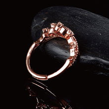 Load image into Gallery viewer, Women Crystal Ring Fashion Love Heart Crown Rhinestone Ring, Red diamond, Blue Diamond