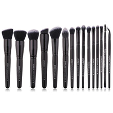 Load image into Gallery viewer, Zoreya Brand Soft Synthetic Bristles Makeup Brush Set Eye Make Up Tools Cruelty Free Black Blending Crease Foundation Brushes