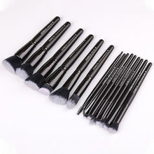 Load image into Gallery viewer, Zoreya Brand Soft Synthetic Bristles Makeup Brush Set Eye Make Up Tools Cruelty Free Black Blending Crease Foundation Brushes