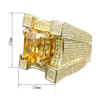 Load image into Gallery viewer, Men Luxurious Microencrusted Zircon Ring, Silver, Gold