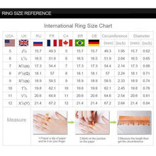 Load image into Gallery viewer, Silver Double Zircon Wedding Rings Set, 8, 9, 10, 11, 12, 13, 14, 15, 16, 17, 18, 19, 20, 21