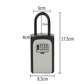 Safty Key Lock Box Combination Portable Aluminium Alloy Key Safe Box Security Key Holder Secure Box, Security Key Holder
