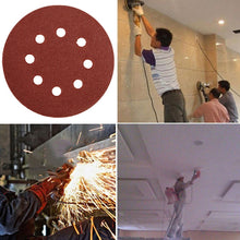 Load image into Gallery viewer, 100 PCS 125MM Flocking Sandpaper 5 Inch 8 Hole Disc Sandpaper Self-adhesive Sandpaper, 40 Mesh, 60 Mesh, 80 Mesh, 100 Mesh, 120 Mesh, 150 Mesh, 180 Mesh, 240 Mesh, 320 Mesh, 400 Mesh, 600 Mesh, 800 Mesh, 1000 Mesh, 1200 Mesh, 1500 Mesh, 2000 Mesh      ...