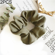 Load image into Gallery viewer, 2 PCS Large Intestine Ring Hair Band Women Fabric Ponytail Seamless Stretch Hair Jewelry