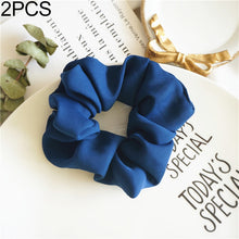 Load image into Gallery viewer, 2 PCS Large Intestine Ring Hair Band Women Fabric Ponytail Seamless Stretch Hair Jewelry