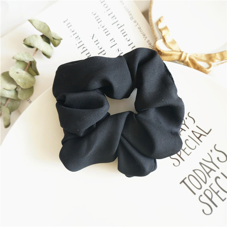 2 PCS Large Intestine Ring Hair Band Women Fabric Ponytail Seamless Stretch Hair Jewelry