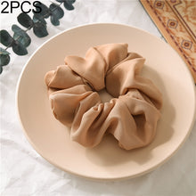 Load image into Gallery viewer, 2 PCS Large Intestine Ring Hair Band Women Fabric Ponytail Seamless Stretch Hair Jewelry