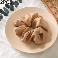 Load image into Gallery viewer, 2 PCS Large Intestine Ring Hair Band Women Fabric Ponytail Seamless Stretch Hair Jewelry