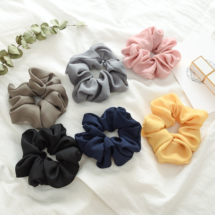 2 PCS Large Intestine Ring Hair Band Women Fabric Ponytail Seamless Stretch Hair Jewelry