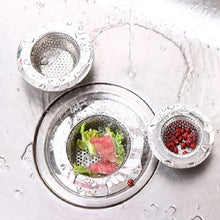 Load image into Gallery viewer, Hand-held Shower Drain Hole Filter Stainless Steel Kitchen Sink Strainer