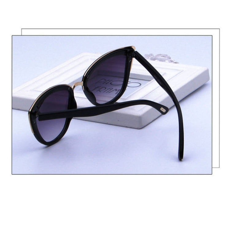 Fashion Cat Eye  Vintage Gradient Glasses UV400 Sunglasses for Ladies