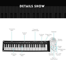 Load image into Gallery viewer, 49-Key Portable Hand-Rolled Piano With Horn Children Beginners To Practice Electronic Piano, 49-Key Hand-Rolled Piano