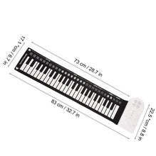 Load image into Gallery viewer, 49-Key Portable Hand-Rolled Piano With Horn Children Beginners To Practice Electronic Piano, 49-Key Hand-Rolled Piano