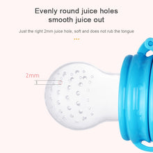 Load image into Gallery viewer, Baby Nipple Fresh Food Fruit Milk Feeding Bottles Learn Feeding Drinking Handle Teething Pacifier with Bell, S, M, L