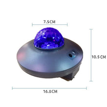 Load image into Gallery viewer, LED Water Wave Laser Starry Sky Projector Light USB Remote Control Bluetooth Voice Control Laser Light Rotating Magic Ball Light
