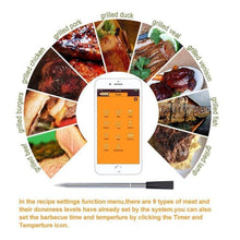 Load image into Gallery viewer, BBQ Kitchen Wireless Bluetooth Smart Food Oven Thermometer, Food Temperature Range: 0-100 degree