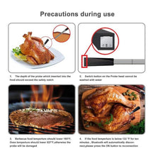 Load image into Gallery viewer, BBQ Kitchen Wireless Bluetooth Smart Food Oven Thermometer, Food Temperature Range: 0-100 degree