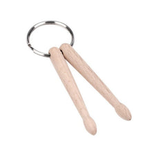 Load image into Gallery viewer, Mini Drumsticks Keychain Beech Drum Sticks Percussion Music Gift
