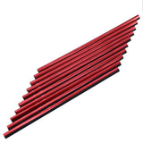 10 PCS Car Interior Mouldings Decorative Air Conditioning Outlet U-shaped Bright Strip Clip, Red, Purple, Silver, Gold, Blue