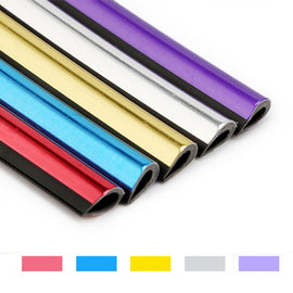 10 PCS Car Interior Mouldings Decorative Air Conditioning Outlet U-shaped Bright Strip Clip, Red, Purple, Silver, Gold, Blue