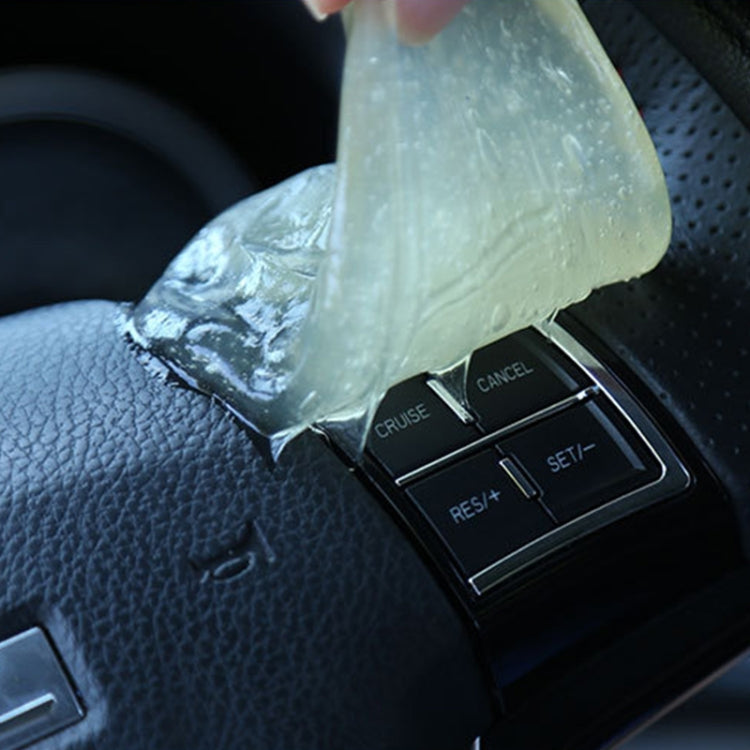 Car Clean Glue Gel Sticker, Sky Blue, Yellow, Transparent