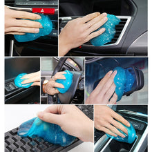 Load image into Gallery viewer, Car Clean Glue Gel Sticker, Sky Blue, Yellow, Transparent