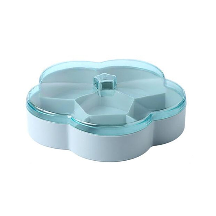 Flower-shaped Transparent Wedding Candy Snack Dried Fruit Storage Box, Single Layer, Double Layer