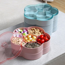 Load image into Gallery viewer, Flower-shaped Transparent Wedding Candy Snack Dried Fruit Storage Box, Single Layer, Double Layer