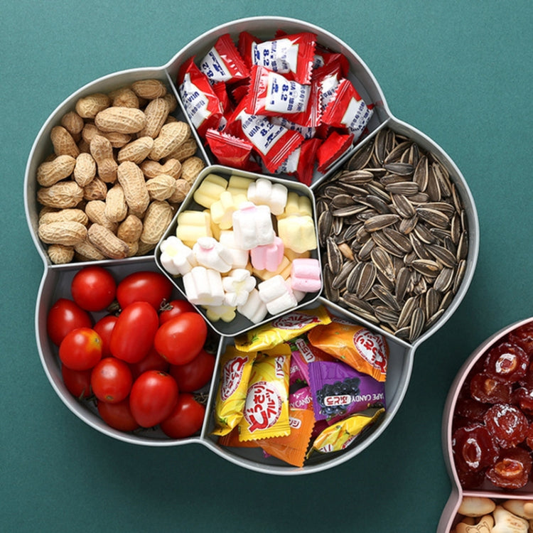 Flower-shaped Transparent Wedding Candy Snack Dried Fruit Storage Box, Single Layer, Double Layer