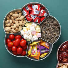 Load image into Gallery viewer, Flower-shaped Transparent Wedding Candy Snack Dried Fruit Storage Box, Single Layer, Double Layer
