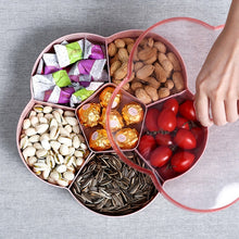 Load image into Gallery viewer, Flower-shaped Transparent Wedding Candy Snack Dried Fruit Storage Box, Single Layer, Double Layer
