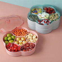 Load image into Gallery viewer, Flower-shaped Transparent Wedding Candy Snack Dried Fruit Storage Box, Single Layer, Double Layer