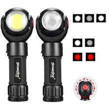 Load image into Gallery viewer, SKYWOLFEYE  Lamp Head 360 Degree Rotation USB Rechargeable LED Glare Flashlight With Magnet COB Work Light, Without Battery, With An 18650 Battery, With An 26650 Battery