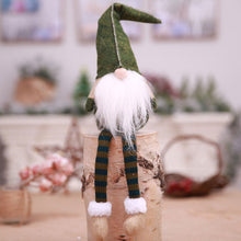 Load image into Gallery viewer, Cute Sitting Faceless Long-legged Elf Doll Christmas Decoration, Green, Grey, Red