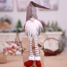 Load image into Gallery viewer, Cute Sitting Faceless Long-legged Elf Doll Christmas Decoration, Green, Grey, Red